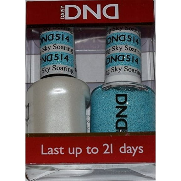 DND Nail Polish Gel & Matching Lacquer Set (514 - Soaring Sky)