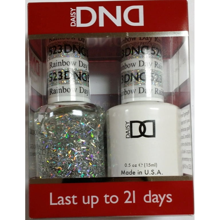 DND Nail Polish Gel & Matching Lacquer Set (523 - Rainbow Day