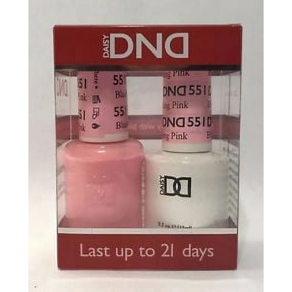 DND Nail Polish Gel & Matching Lacquer Set (551 Blushing Pink)