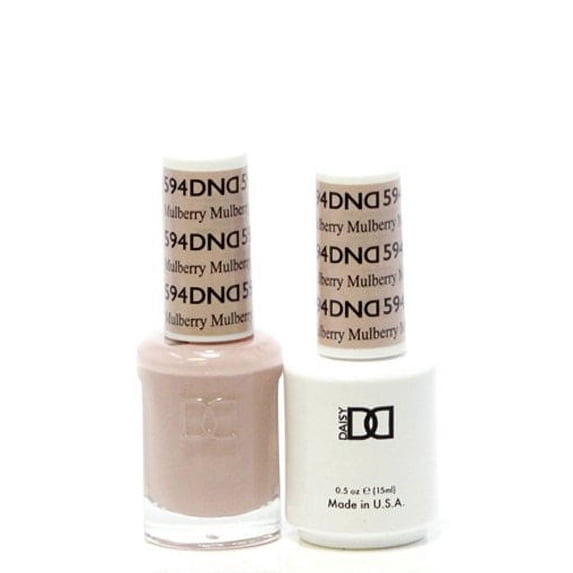 DND Nail Polish Gel & Matching Lacquer Set (594 - Mulberr Mulberry)