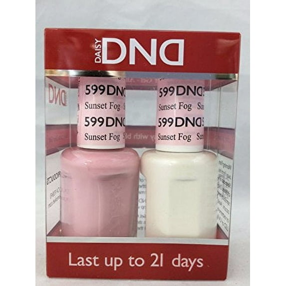 DND Nail Polish Gel & Matching Lacquer Set (599 - Sunset Fog)
