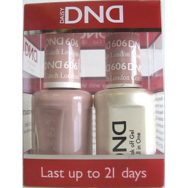 DND Nail Polish Gel & Matching Lacquer Set 606 London Coach