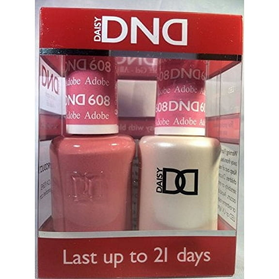 DND Nail Polish Gel & Matching Lacquer Set (608 - Adobe)