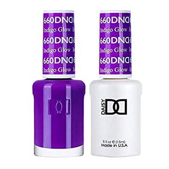 DND Nail Polish Gel & Matching Lacquer Set - 660 INDIGO GLOW