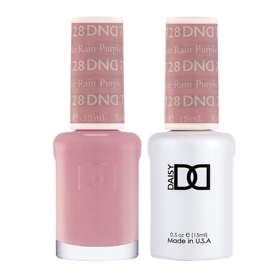 DND Nail Polish Gel & Matching Lacquer Set (728 - PURPLE RAIN)