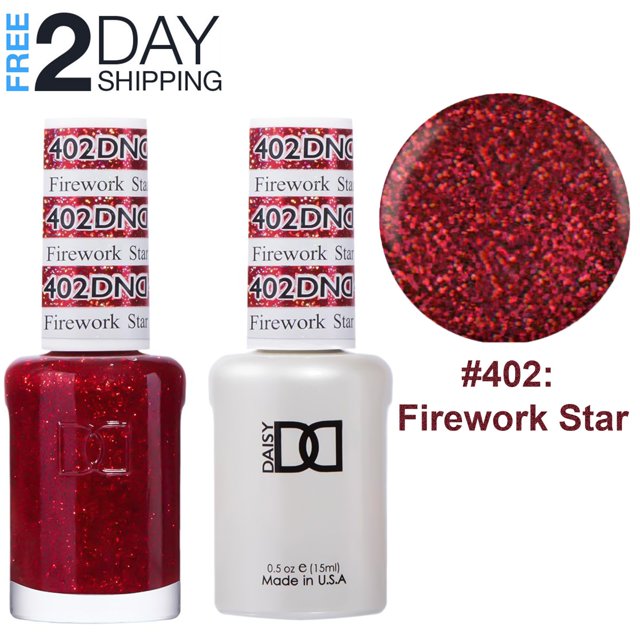DND Nail Polish Gel & Matching Lacquer Set Duo -402 Firework Star