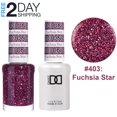 thumbnail image 1 of DND Nail Polish Gel & Matching Lacquer Set Duo - 403 Fuchsia Star, 1 of 4