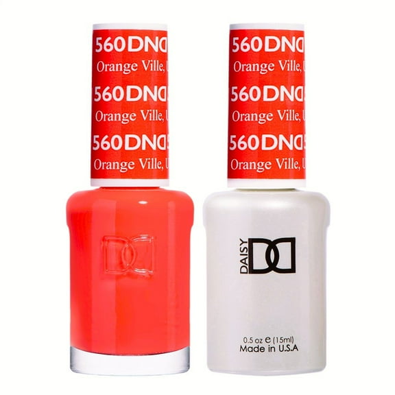 DND Nail Polish Gel & Matching Lacquer Set Duo 560 Orange Ville, UT