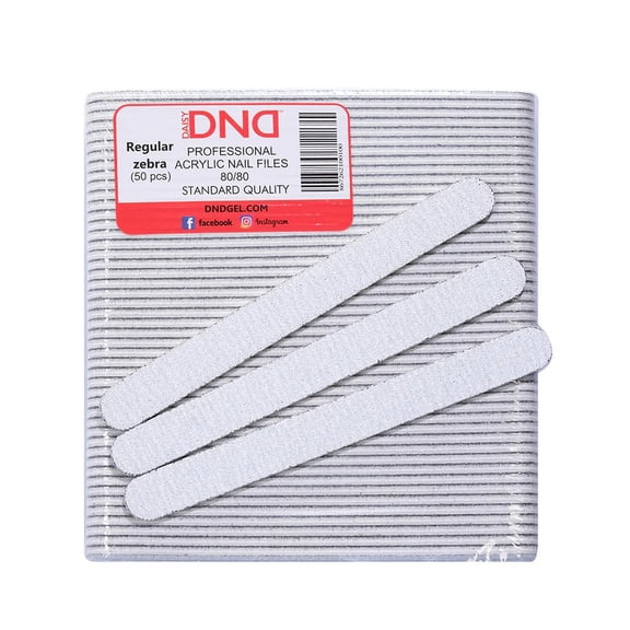 DND Regular Zebra Nail File 80/80 50 pcs/pk
