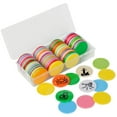 DND Wet & Dry Erase Tokens Set of 100 Colorful Blank Counters 1.5