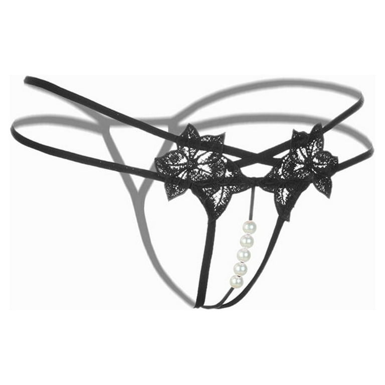 DNDKILG Stretch Panties for Women Lace Underwear Sexy T-Back