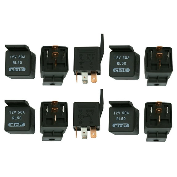 DNF (10 PACK) 50 AMP 12V BOSCH STYLE CAR ALARM AUTOMOTIVE RELAY