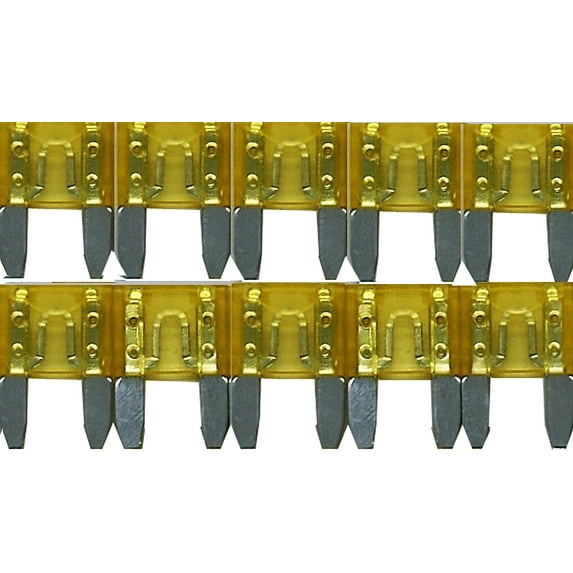DNF 10 Pack 20 AMP ATS/ATC Mini Blade 12V Automobile Fuses