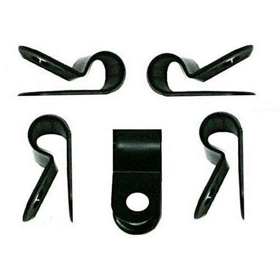 DNF 100 Pack 1/2" Nylon Cable Clamp Black