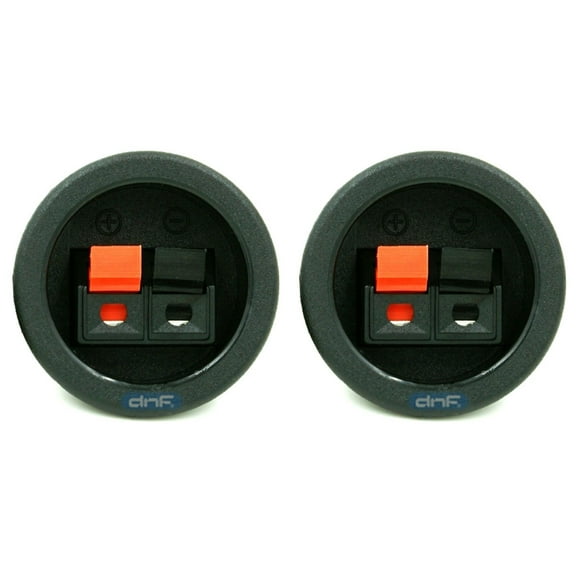 DNF (2 Pack) Speaker Box Push Spring Terminal Cup Connector Subwoofer