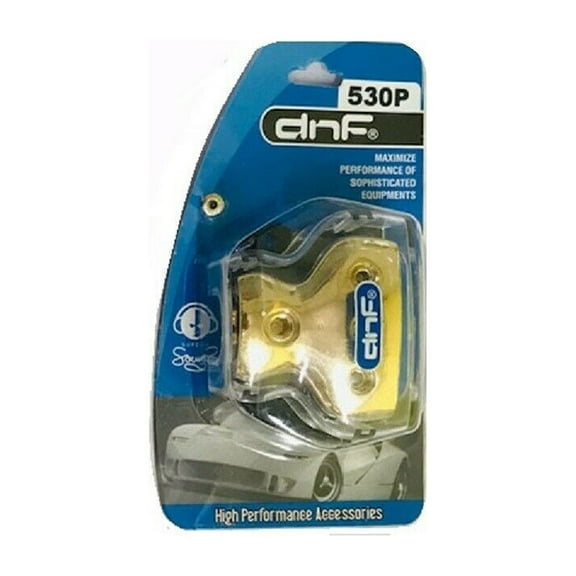 DNF 3 Way Power Distribution Block 1 IN x 0/2/4 Gauge + 3 OUT x 4/8 Gauge Out Amp Power Distribution Ground Distributor Connecting Block for Car Amplifier Audio Splitter