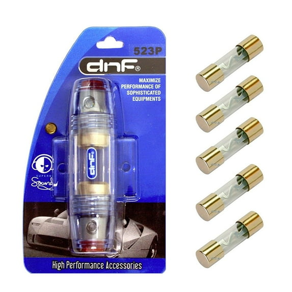 DNF Single Inline AGU Fuse Holder 4/8 Gauge (FREE 5 PACK AGU FUSES) (80AMP)