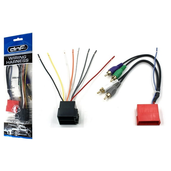DNF Wiring Harness for Aftermarket Stereos and Radios for Select Audi VW Vehicles (70-1787) - 100% Copper Wires!