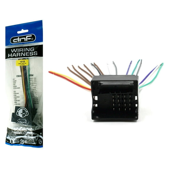 DNF Wiring Harness for Aftermarket Stereos and Radios for Select BMW VW Jetta Passat Vehicles (70-9003) - 100% Copper Wires!
