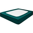thumbnail image 1 of DNG Creations 1 Piece Box Spring Cover 100% Egyptian Cotton Wrap Around 4 Sides for Hotel & Home, Fits Box Springs up to 10 Inch Deep Pocket ( Solid Teal - Twin ), 1 of 7