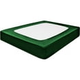 thumbnail image 1 of DNG Creations 1 Piece Box Spring Cover 100% Egyptian Cotton Wrap Around 4 Sides for Hotel & Home, Fits Box Springs up to 18 Inch Deep Pocket ( Solid Green - Twin XL ), 1 of 7