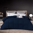 thumbnail image 1 of DNG Creations 1 Piece Damask Stripe Comforter 100% Egyptian Cotton 550 GSM Filling ( Twin/Twin XL Size ) All Season 800 Thread Count - Stripe Navy Blue Colour, 1 of 6