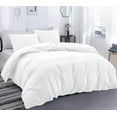 thumbnail image 1 of DNG Creations 1 Piece Duvet Cover with Zipper & Corner Ties - 100% Egytian Cotton, 800 Theads Count ( California King - Solid White ), 1 of 3