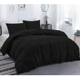 thumbnail image 1 of DNG Creations 1 Piece Duvet Cover with Zipper & Corner Ties - 100% Egytian Cotton, 800 Theads Count ( Twin/Twin XL - Solid Black ), 1 of 3
