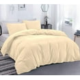 thumbnail image 1 of DNG Creations 1 Piece Duvet Cover with Zipper & Corner Ties - 100% Egytian Cotton, 800 Theads Count ( Twin/Twin XL - Solid Ivory ), 1 of 3
