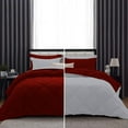 thumbnail image 1 of DNG Creations 1 Piece Reversible Diamond Pattern Comforter ( Burgundy/Silver Colour ) 550 GSM All - Season 100% Egyptian Cotton, 800 TC - California King - Size, 1 of 7