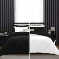 thumbnail image 1 of DNG Creations 1 Piece Reversible Diamond Pattern Comforter All Season 550 GSM - Twin/ Twin XL - Size ( Black/White Colour ) 800 Threads Count, 100% Egyptian Cotton, 1 of 7