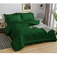 thumbnail image 1 of DNG Creations 1 Piece Ruffle Diamond Comforter All Season 550 GSM California King Size - 800 Threads Count, 100% Egyptian Cotton Solid Green Colour, 1 of 7