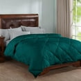 thumbnail image 1 of DNG Creations 1 Piece Stripe Diamond Comforter - Oversized King Size - 550 GSM All Season 100% Egyptian Cotton, 800 Threads Count ( Stripe Teal Colour ), 1 of 7