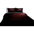 thumbnail image 1 of DNG Creations 1 Piece Two Tone Pinch Pleated Duvet Cover With Zipper Closure & Corner Ties 100% Egyptian Cotton ( Solid Black/ Wine - Full/Queen ), 1 of 3