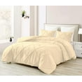thumbnail image 1 of DNG Creations 3 Piece Diamond Ruffle Comforter 100% Egyptian Cotton, 800TC - Solid Ivory Colour - Super Soft 550 GSM All Season ( Oversized Queen - Size ), 1 of 6