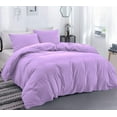 thumbnail image 1 of DNG Creations 3 Piece Duvet Cover with Zipper & Corner Ties - 100% Egytian Cotton, 800 Theads Count ( Oversized King - Solid Lilac ), 1 of 3