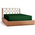 thumbnail image 1 of DNG Creations 3-Piece Fitted Sheet Set 10-Inch Deep Pocket (Solid Green - Full), 1 of 4