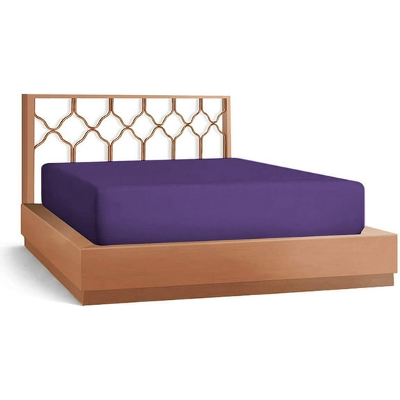 DNG Creations 3-Piece Fitted Sheet Set 12-Inch Deep Pocket (Solid Aqua Blue Twin)