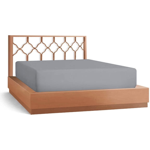 DNG Creations 3-Piece Fitted Sheet Set 12-Inch Deep Pocket (Solid Aqua Blue Twin)