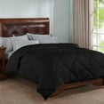 thumbnail image 1 of DNG Creations 3 Piece Stripe Diamond Comforter - California King Size - 550 GSM All Season 100% Egyptian Cotton, 800 Threads Count ( Stripe Black Colour ), 1 of 7