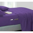 thumbnail image 1 of DNG Creations 4 Piece Sheet Set 12 Inch Deep Pocket With Side Storage Pockets 100% Egyptian Cotton, 800 Thread Count ( Solid Purple - King ), 1 of 3