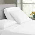 thumbnail image 1 of DNG Creations 4 Piece Split Top King Adjustable Flex Top Sheet Set 100% Egyptian Cotton, 800 Thread Count 24 Inch Deep Pocket - 39" Split from The Top ( Solid White ), 1 of 5