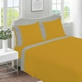 thumbnail image 1 of DNG Creations 4 Piece Two Tone Sheet Set - 10 Inch Deep Pocket ( Solid Gold/Silver - Full ), 1 of 4