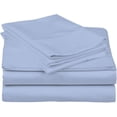 thumbnail image 1 of DNG Creations 4 Piece Waterbed Sheet Set Attached with Fitted Sheet 15 Inch Deep Pocket 100% Egyptian Cotton, 800 Threads Count ( Solid Light Blue - Super Single ), 1 of 3