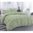 thumbnail image 1 of DNG Creations 5 Piece Duvet Cover with Zipper & Corner Ties - 100% Egytian Cotton, 800 Theads Count ( California King - Solid Light Sage ), 1 of 3