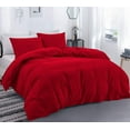 thumbnail image 1 of DNG Creations 5 Piece Duvet Cover with Zipper & Corner Ties - 100% Egytian Cotton, 800 Theads Count ( California King - Solid Red ), 1 of 3