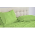 thumbnail image 1 of DNG Creations 5 Piece Split Queen Adjustable Sheet Set 26 Inch Deep Pocket for Adjustable Beds 800 Threads Count ( Stripe Sage ), 1 of 6