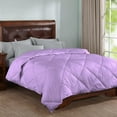 thumbnail image 1 of DNG Creations 5 Piece Stripe Diamond Comforter - Full/Queen Size - 550 GSM All Season 100% Egyptian Cotton, 800 Threads Count ( Stripe Lilac Colour ), 1 of 7