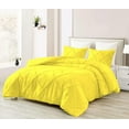 thumbnail image 1 of DNG Creations 5 Piece Diamond Ruffle Comforter 100% Egyptian Cotton, 800TC - Solid Yellow Colour - Super Soft 550 GSM All Season ( Twin/Twin XL - Size ), 1 of 6