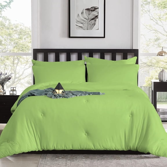 DNG Creations Sage Colour 1 Piece Comforter With Point Botton All-Season 550 GSM 100% Egyptian Cotton, 800 Threads Count - Oversized Queen - Size